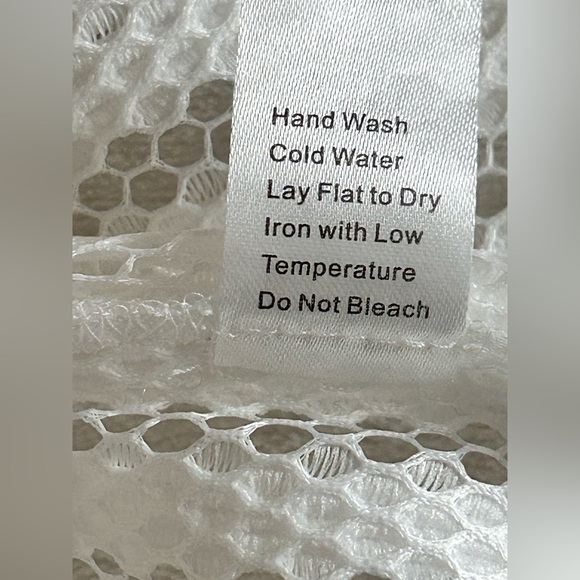 Ming Wang Full Zip Mesh Jacket Women's  M White w/Black Trim
3/4 Sleeves Classic - Picture 7 of 11